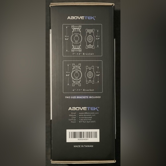 AboveTEK Tablet Wall Mount, Swivel 360° Rotating Holder Fits 6-13" Tablets - NWT - Picture 9 of 10